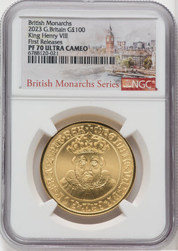2023 G. Britain Gold King Henry VIII NGC PF70UCAM