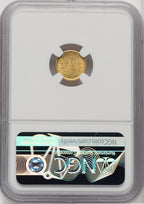 1849-O G$1 Open Wreath Gold Dollar NGC MS63