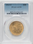 1913-S $10 Indian Eagle PCGS AU53