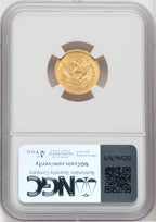 1853 $2.50 Liberty Quarter Eagle NGC MS63