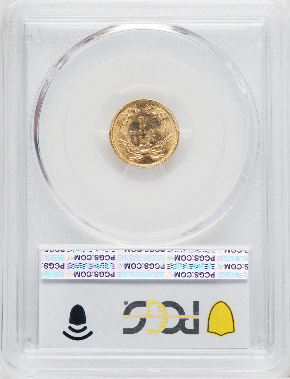 1883 G$1 Gold Dollar PCGS MS62