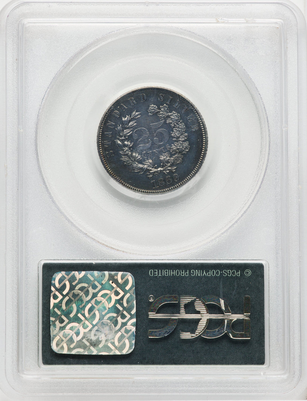 1869 25C J-727 Patterns PCGS MS63
