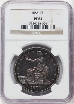 1883 T$1 Proof Trade Dollar NGC PR64
