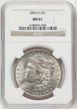 1894-O $1 Morgan Dollar NGC MS61