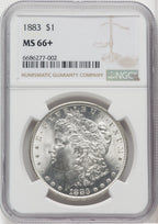 1883 $1 Morgan Dollar NGC MS66+ (505774015)
