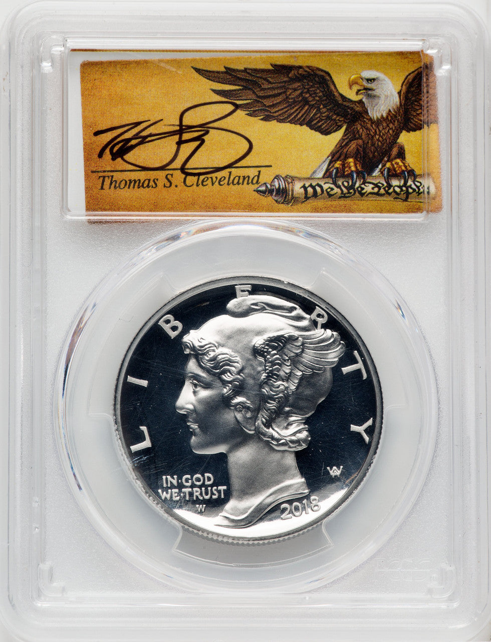 2018-W $25 Palladium First Strike Cleveland Scroll PCGS PR70 (765520001)