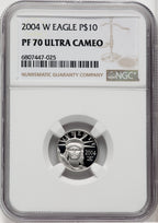 2004-W $10 Platinum American Eagle NGC PF70