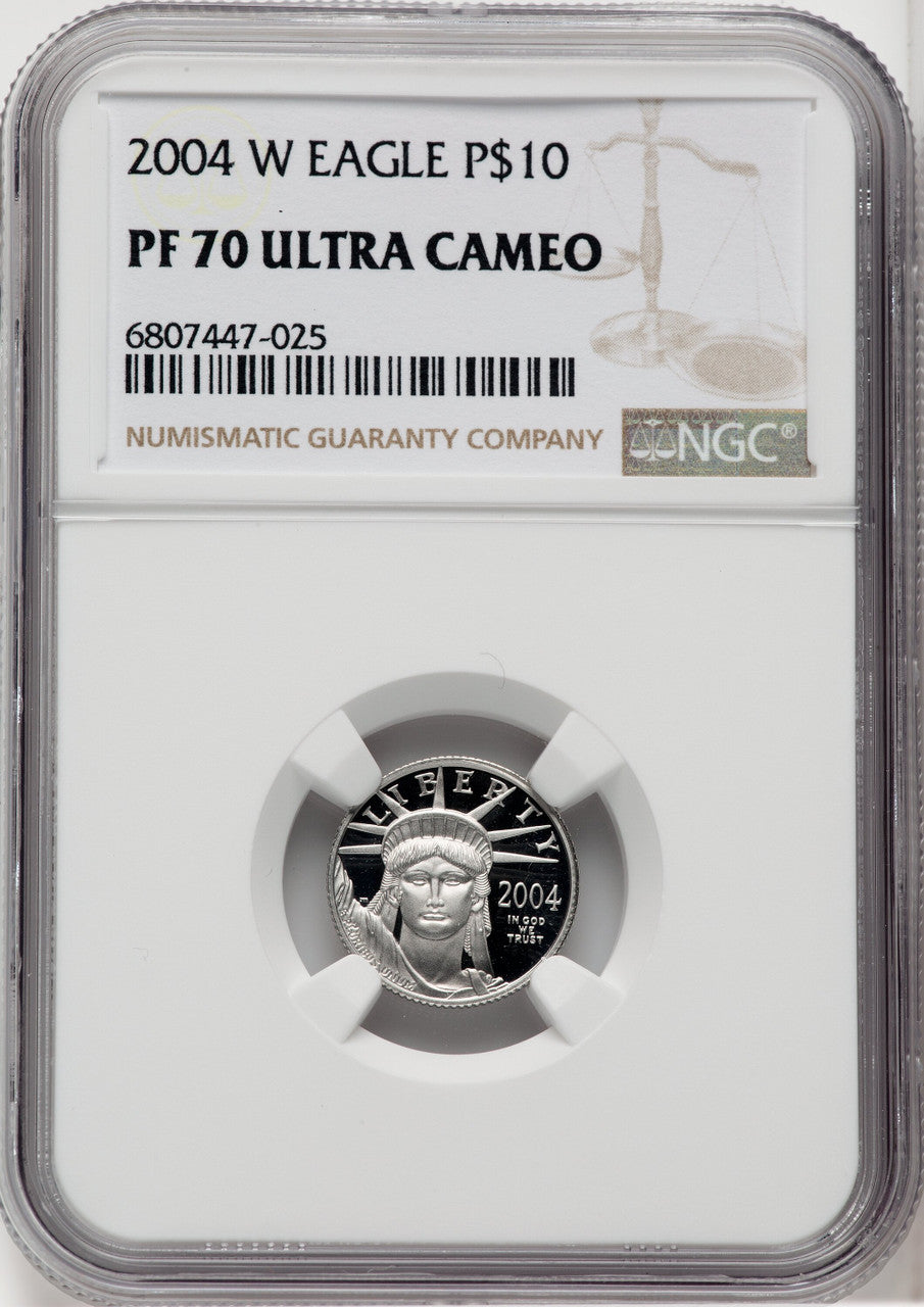 2004-W $10 Platinum American Eagle NGC PF70