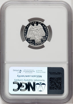 2008-W $25 Quarter-Ounce Platinum Eagle Statue of Liberty Brown Label NGC PF70