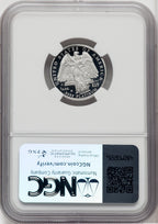 2008-W $25 Quarter-Ounce Platinum Eagle Statue of Liberty Brown Label NGC PF70
