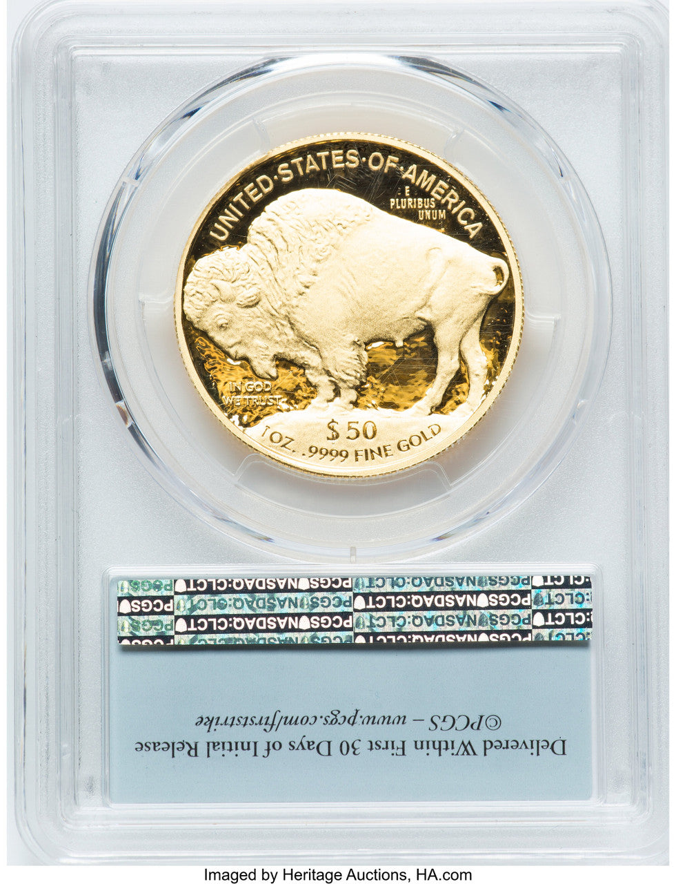 2013-W $50 Gold Buffalo First Strike PCGS PR70