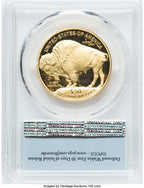 2016-W $50 One-Ounce Gold Buffalo Tenth Anniversary First Strike Buffalo Label PCGS PR70