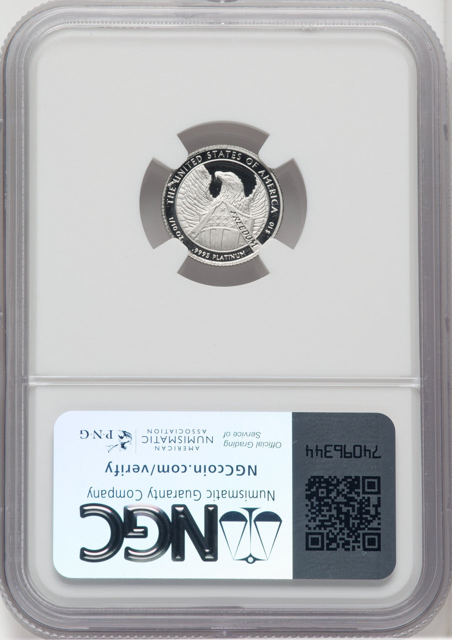 2007-W $10 Platinum American Eagle NGC PF70 Castle Signed