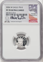 2006-W $10 Platinum American Eagle 4-Coin Set NGC PF70 Castle Signed
