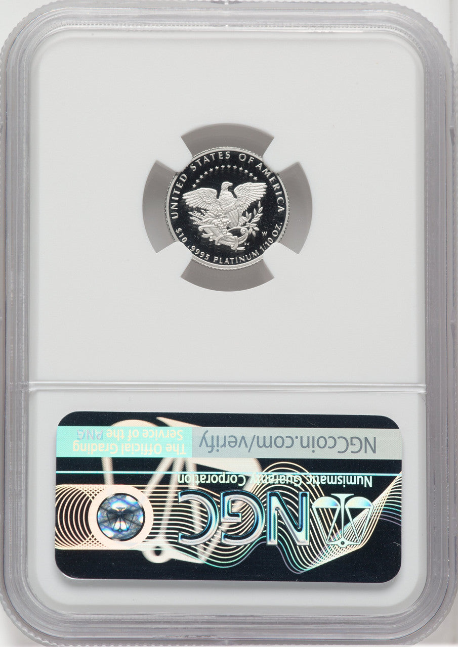 2005-W $10 Platinum American Eagle NGC PF70 Castle Signed