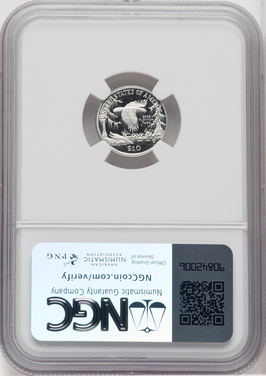 1999-W $10 Platinum American Eagle NGC PF70 Castle Signed
