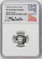 1997-W $10 Platinum American Eagle NGC PF70 Castle Signed