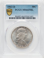 1963-D 50C FL Franklin Half Dollar PCGS MS66