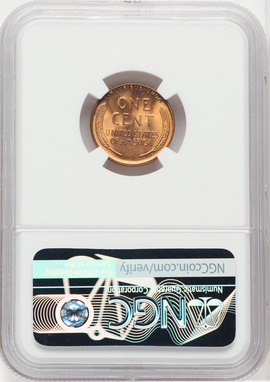 1948 1C RD Lincoln Cent NGC MS67