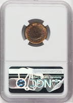 1871 1C RB Indian Cent NGC MS63