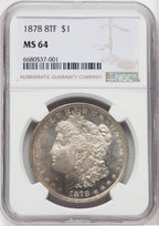 1878 8TF Morgan Dollar NGC MS64