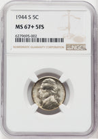 1944-S 5C FS Jefferson Nickel NGC MS67+