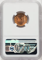 1954 1C RD Lincoln Cent NGC MS67