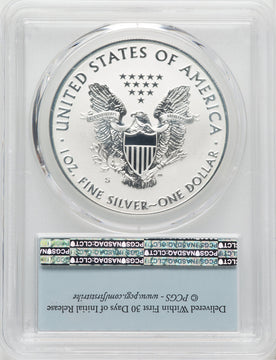 2019-S S$1 Silver Eagle Enhanced Rev First Strike PCGS PR70