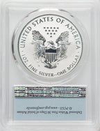 2019-S S$1 Silver Eagle Enhanced Rev First Strike PCGS PR70