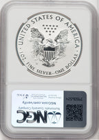 2019-S Silver Eagle Enhanced Reverse Proof Mike Castle NGC PF70