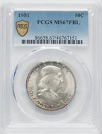 1951 50C FL Franklin Half Dollar PCGS MS67