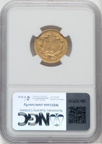 1864 $3 Three Dollar Gold Pieces NGC MS61