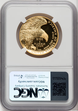 2019-W $100 American Liberty Series High Relief Enhanced Finish SP70 Harrigal