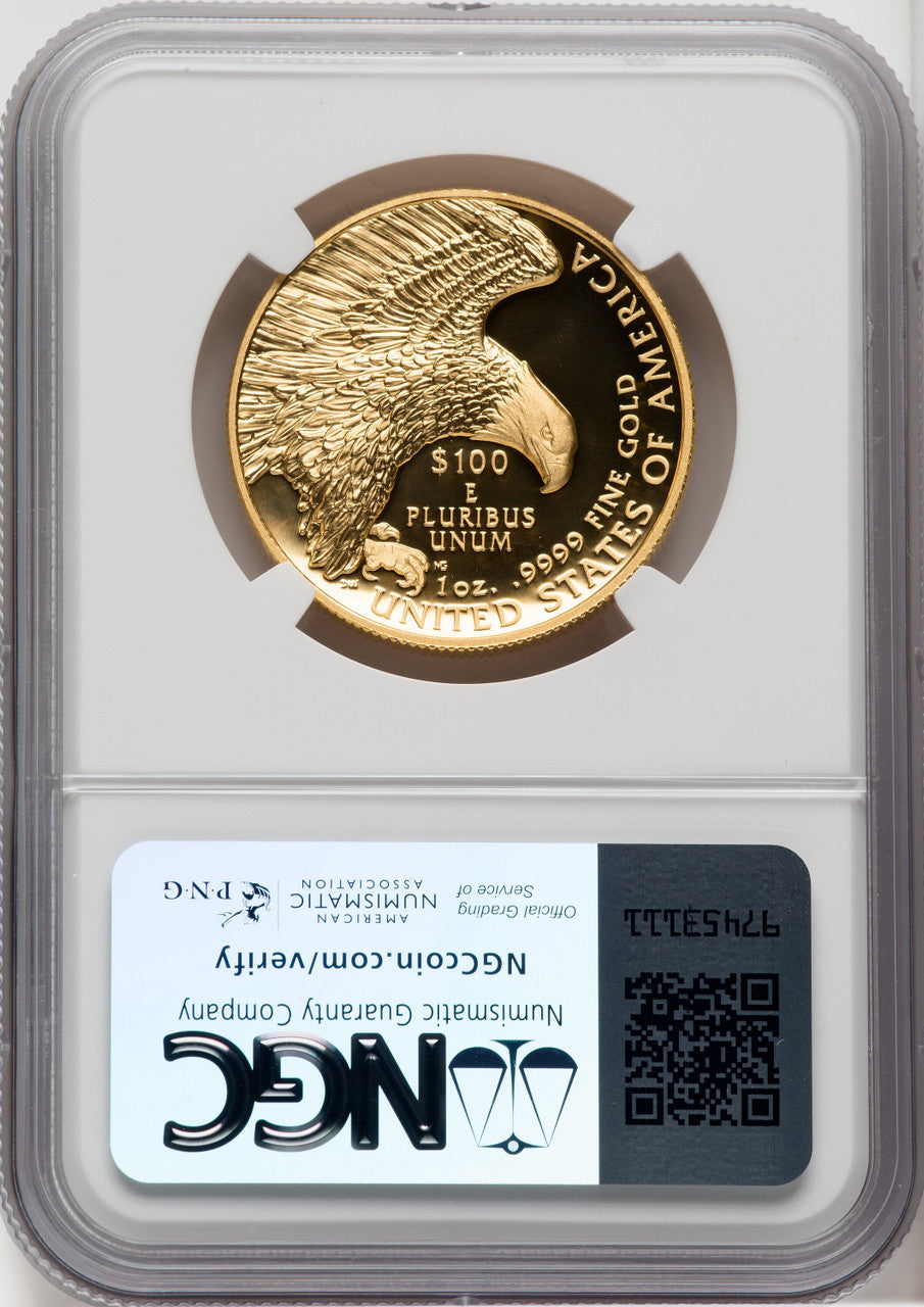 2019-W $100 American Liberty Series High Relief Enhanced Finish SP70 Harrigal