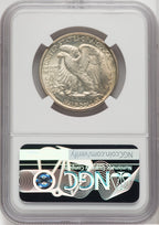 1918-D 50C Walking Liberty Half Dollar NGC MS61