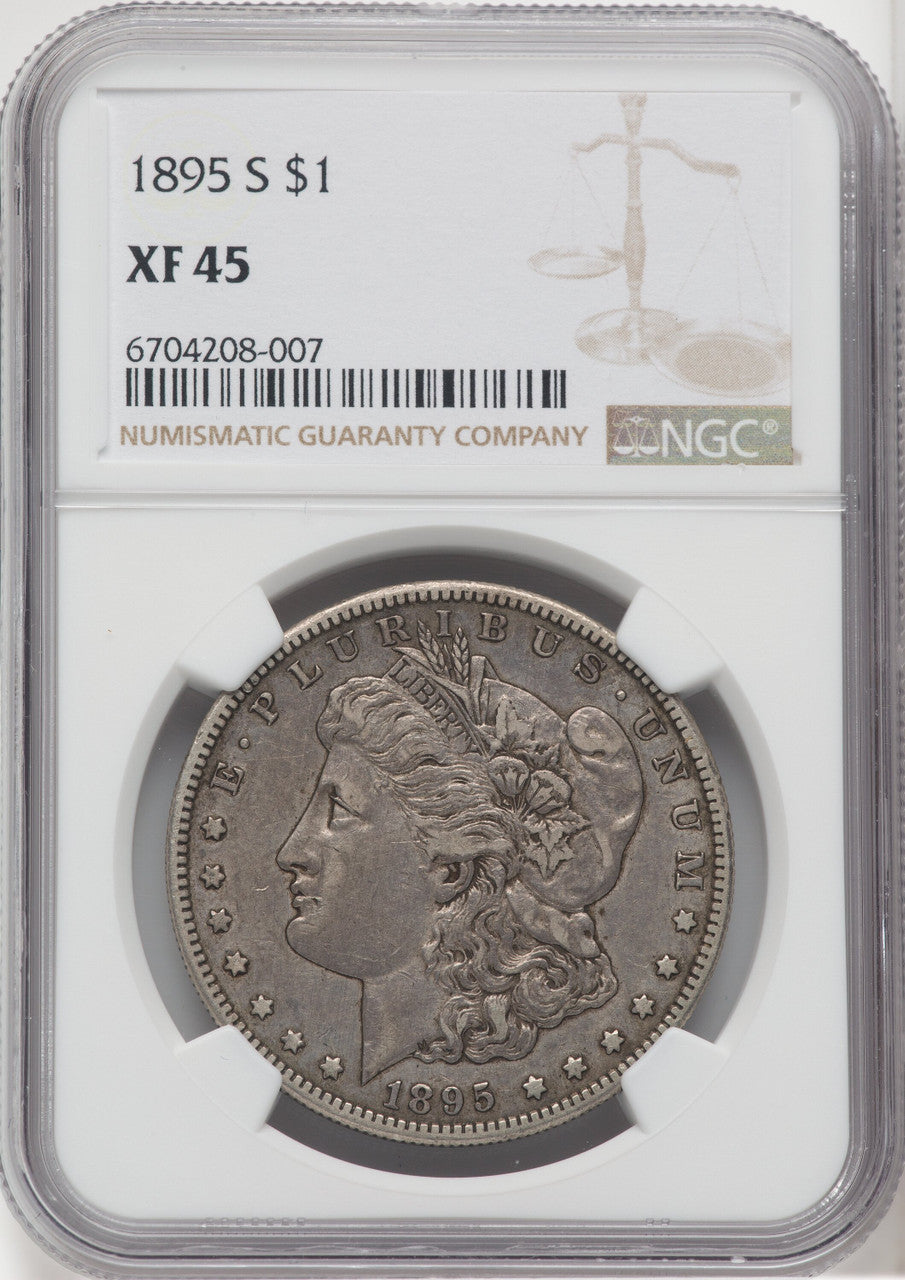 1895-S $1 Morgan Dollar NGC XF45
