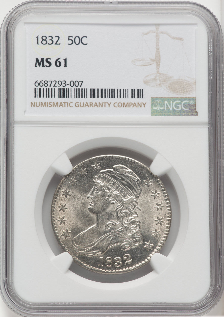 1832 50C Bust Half Dollar NGC MS61
