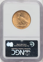 1908-D $10 NO MOTTO Indian Eagle NGC MS62