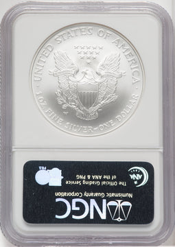 2007-W S$1 Silver Eagle First Strike NGC MS70