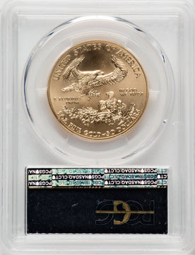2016-W $50 One-Ounce Gold Eagle Burnished Silver Foil 1 of 250 PCGS SP70