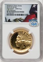 2019-W $100 High Relief Enhanced First Strike NGC MS70