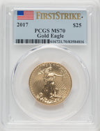 2017 $25 Half-Ounce Gold Eagle First Strike PCGS MS70