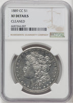 1889-CC $1 Morgan Dollar Details NGC XF40