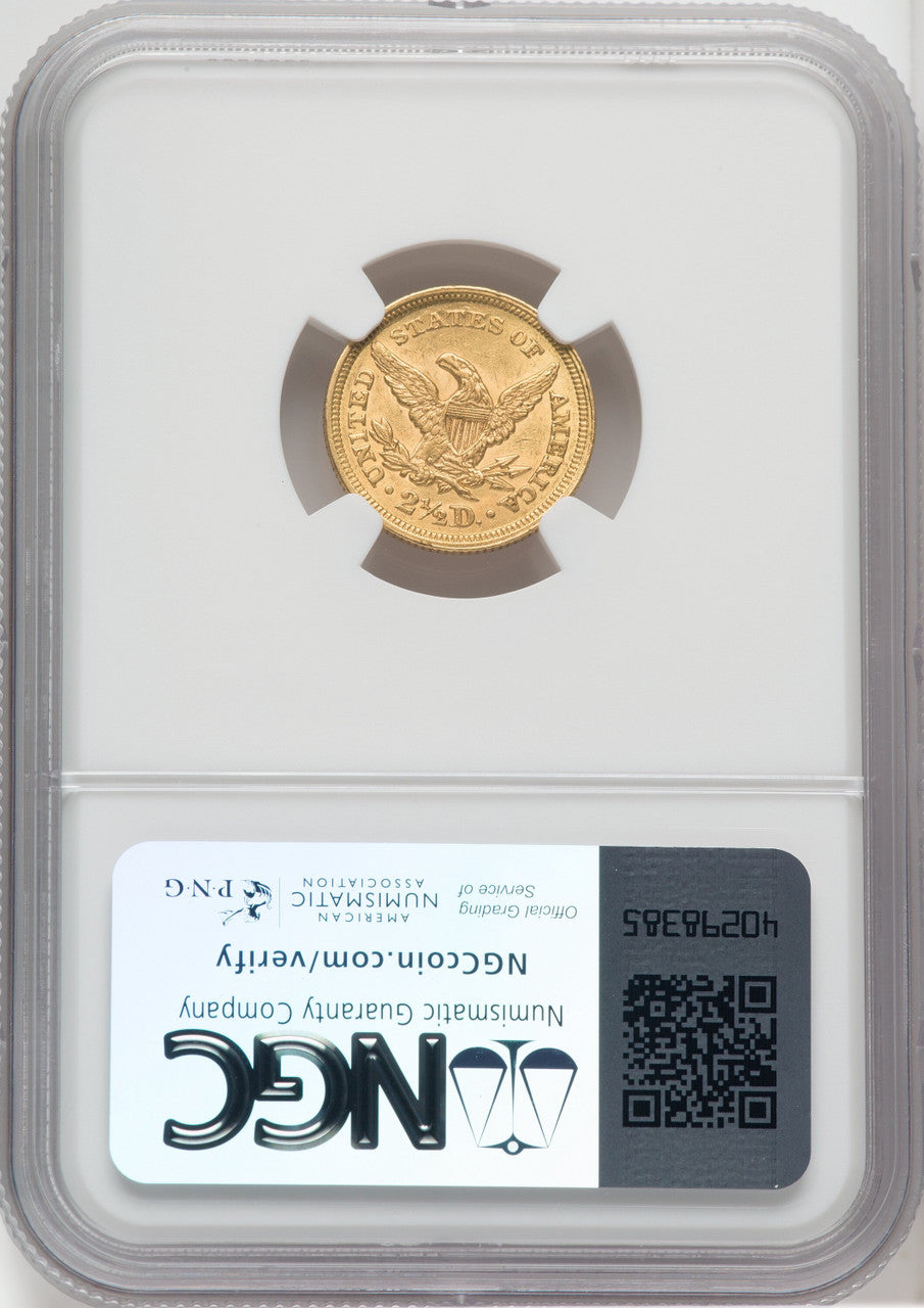 1853 $2.50 Liberty Quarter Eagle NGC AU58 (518784199)