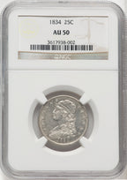 1834 25C Bust Quarter NGC AU50