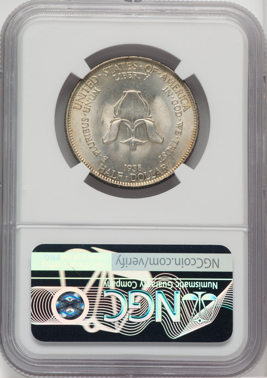 1938 50C New Rochelle Commemorative Silver NGC MS67 (765493023)