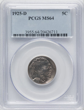 1925-D 5C Buffalo Nickel PCGS MS64
