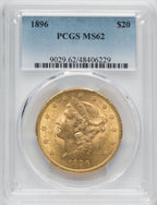 1896 $20 Liberty Double Eagle PCGS MS62 (518658088)