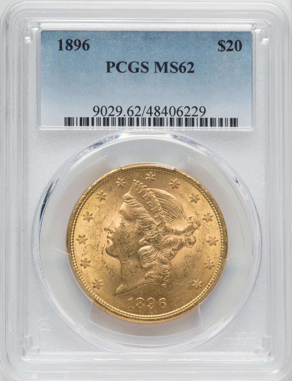 1896 $20 Liberty Double Eagle PCGS MS62 (518658088)
