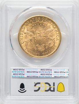 1877 $20 Liberty Double Eagle PCGS AU55